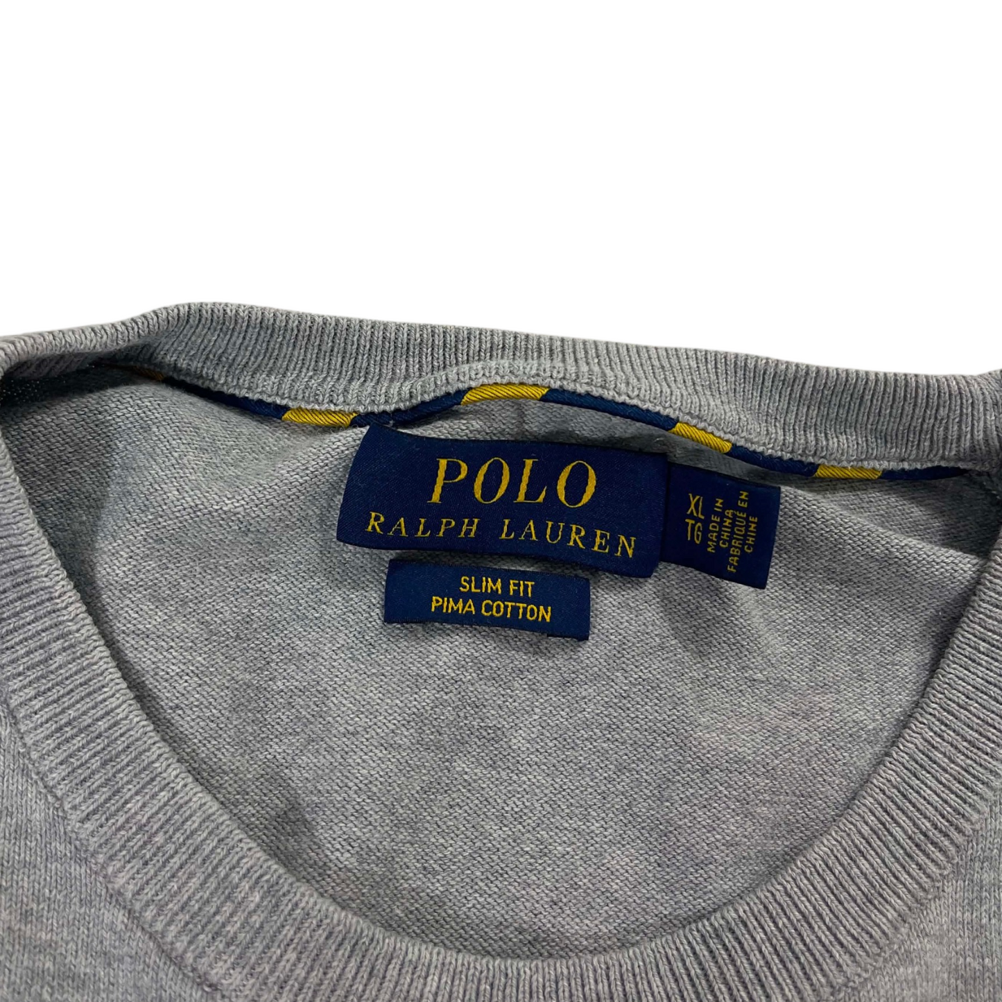 POLO RALPH LAUREN GRAY SWEATER (L)