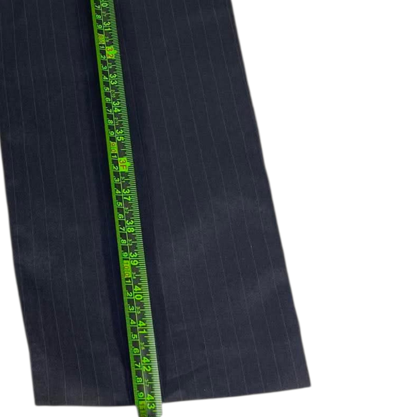 FARAH BLACK PINSTRIPE TROUSERS (36)
