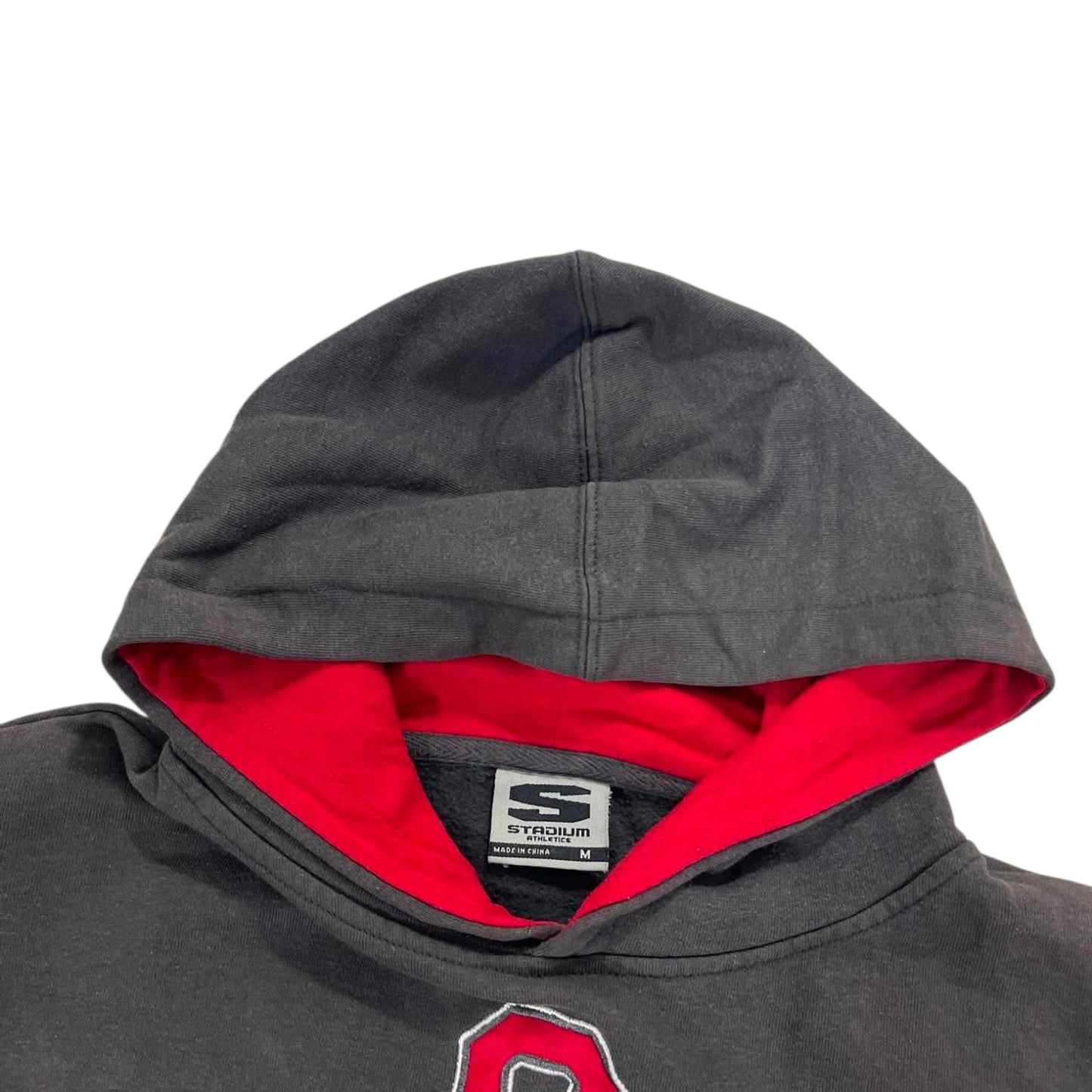 TRASHED FADED OHIO STATE BUCKEYES HOODIE (M)