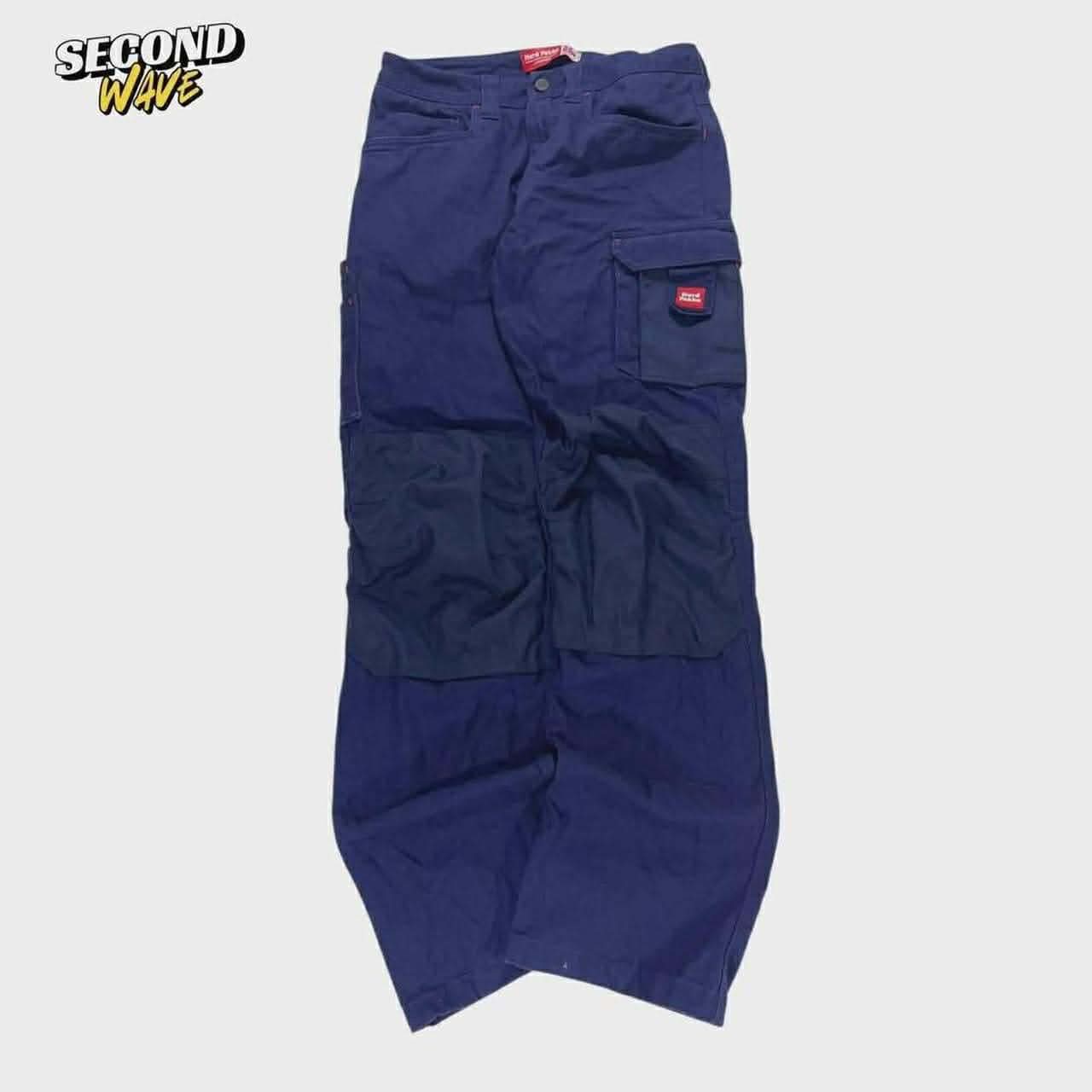 HARD YAKKA NAVY CARGO PANTS (32)