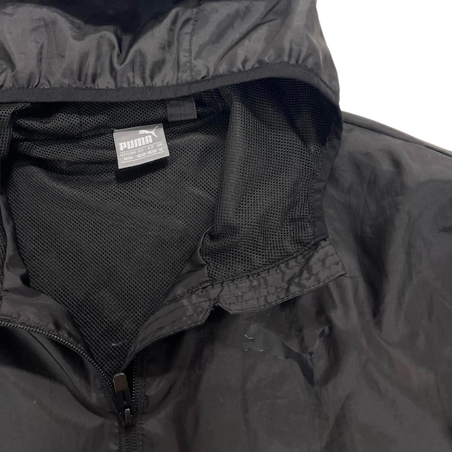 PUMA BLACK WINDBREAKER JACKET (M)