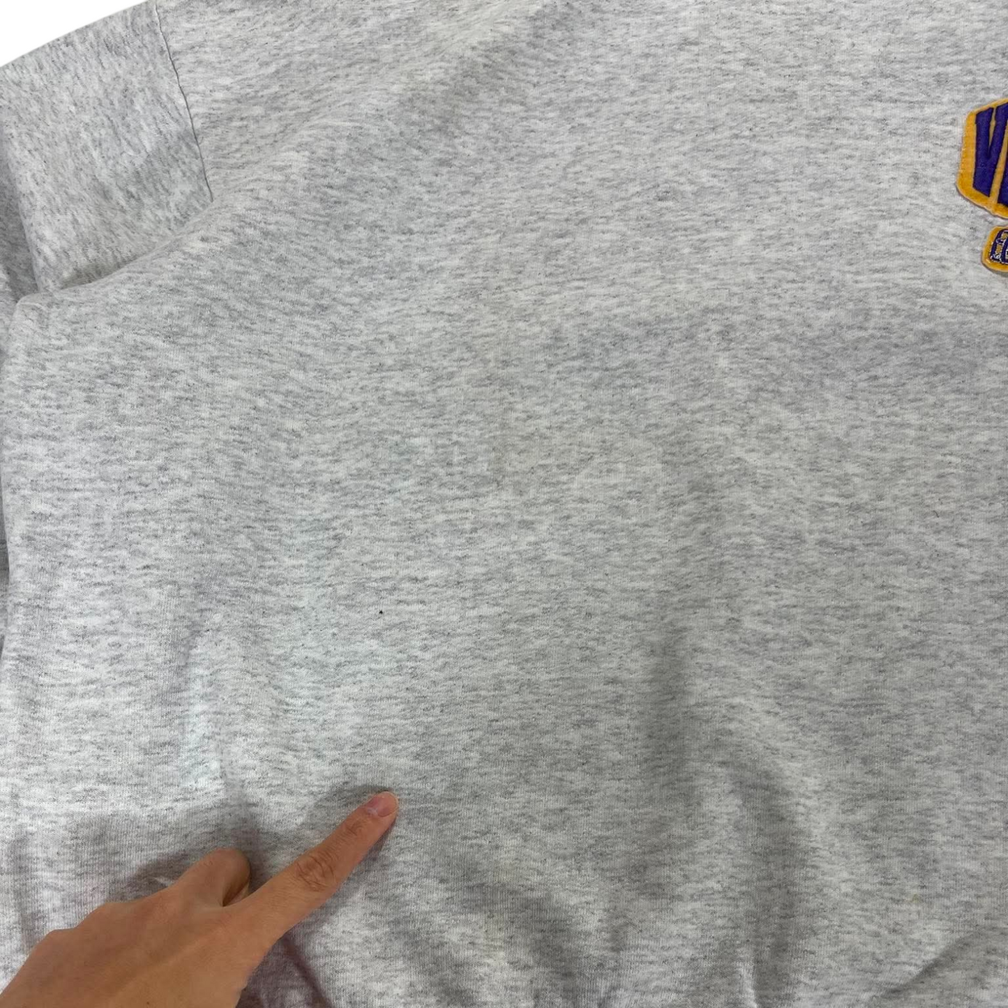 VINTAGE NFL MINNESOTA VIKINGS GREY CREWNECK SWEATSHIRT (L)