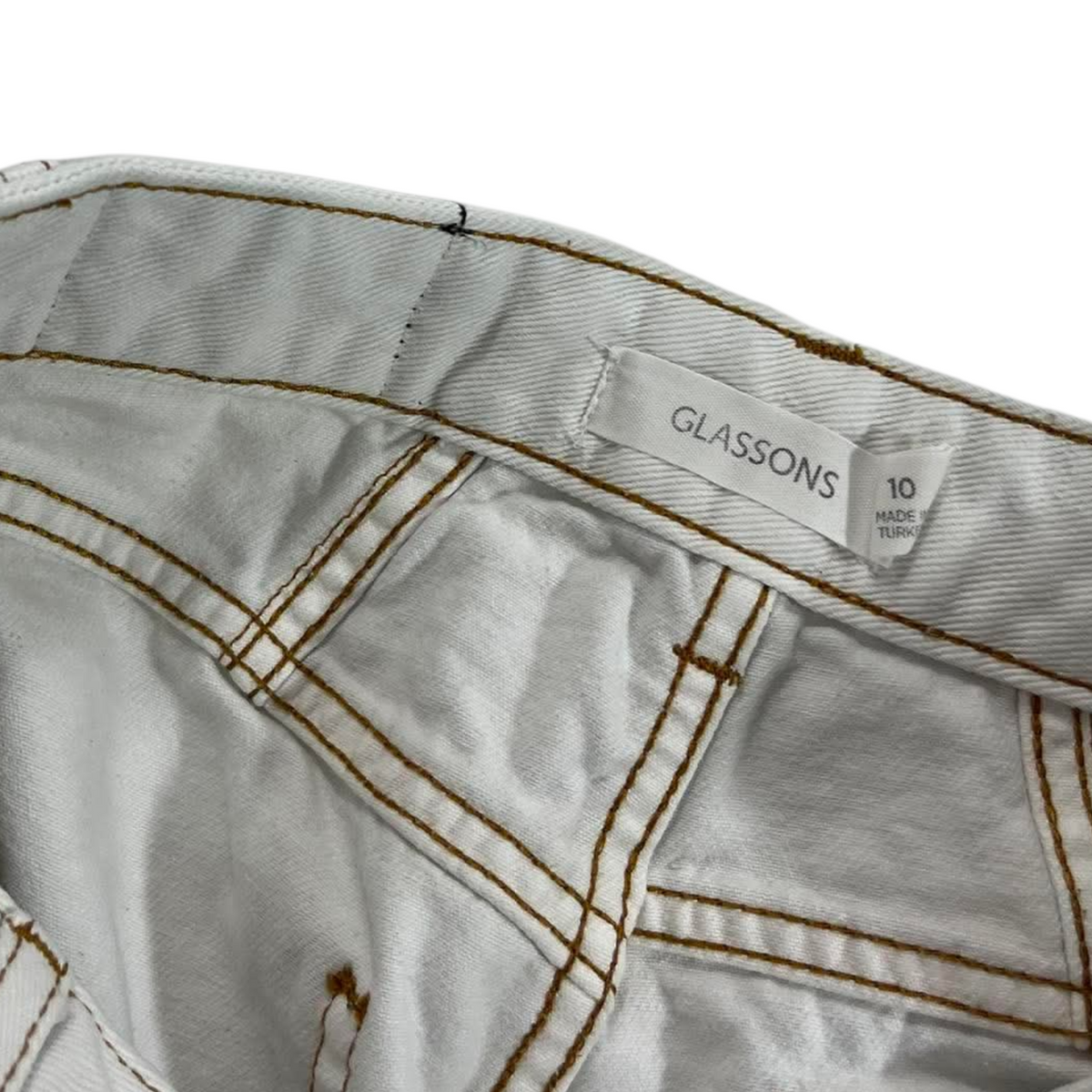 TRASHED GLASSONS WHITE BAGGY PANTS (10)