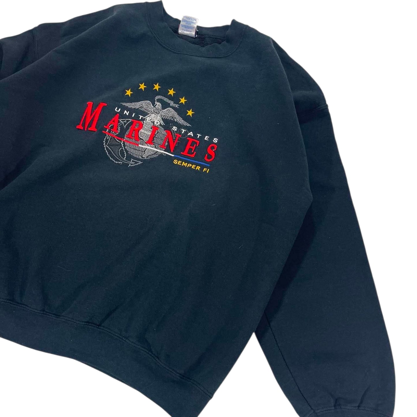 90S MARINES BLACK CREWNECK (XL)