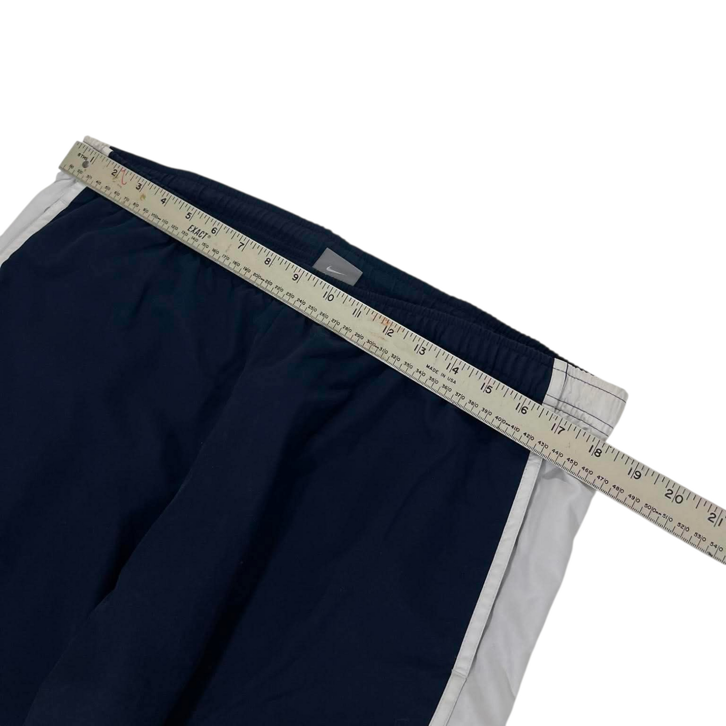 NIKE BLUE & WHITE TRACK PANTS ³ (L)