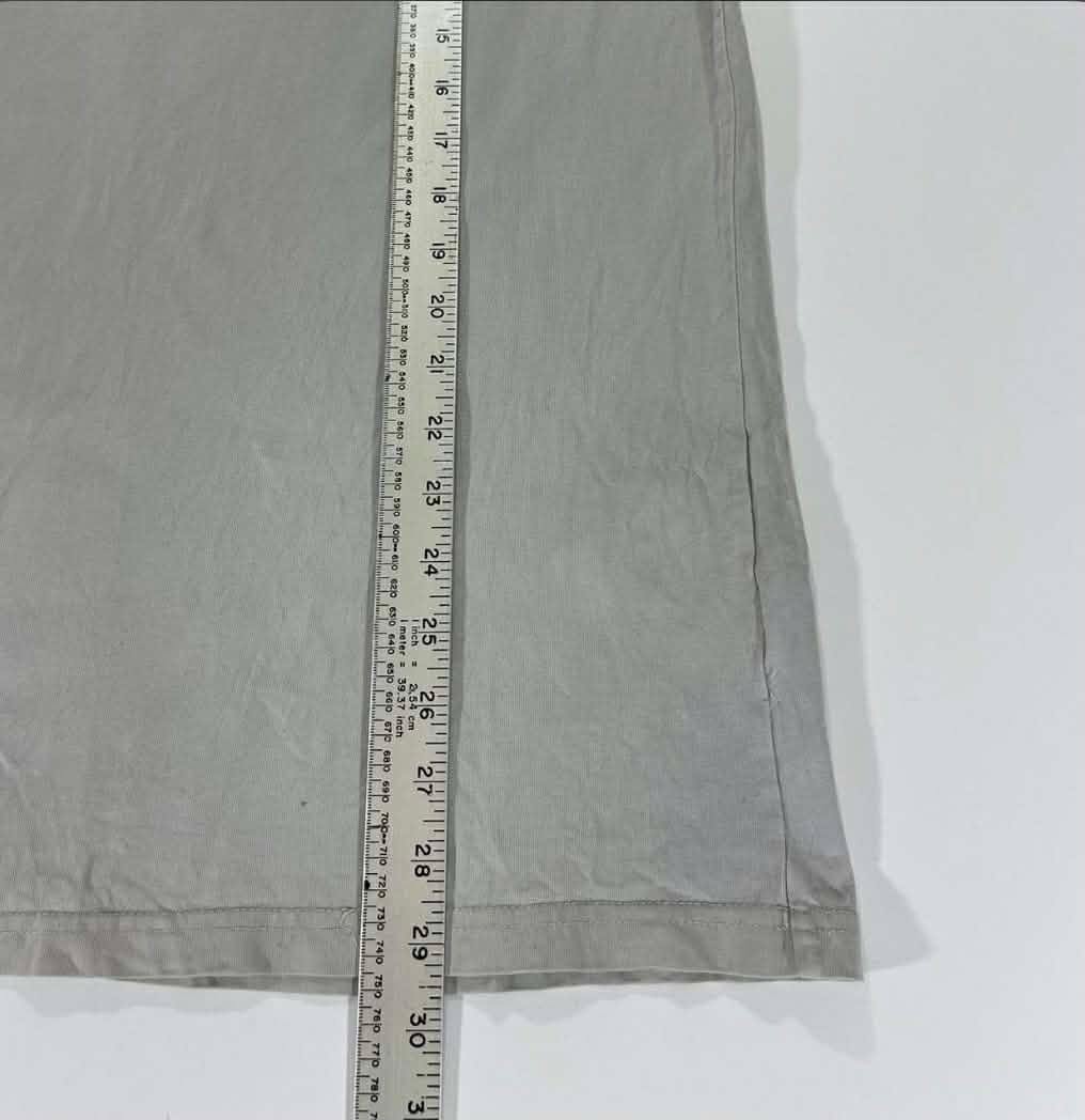 VINTAGE SUBLIME GREY TEE WITH RED FLAMES DESIGN (L)