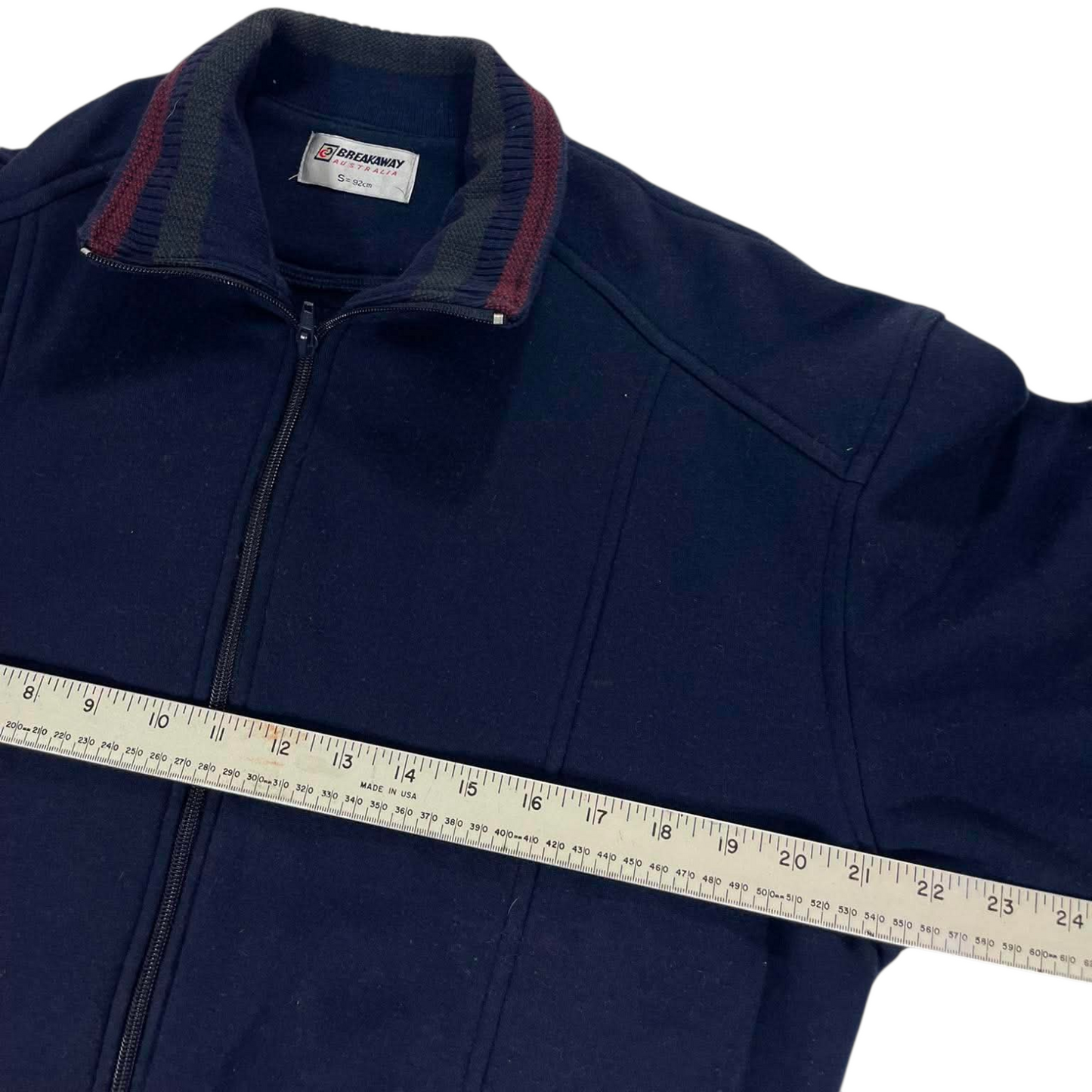 BREAKAWAY NAVY BLUE ZIP UP JACKET (M)