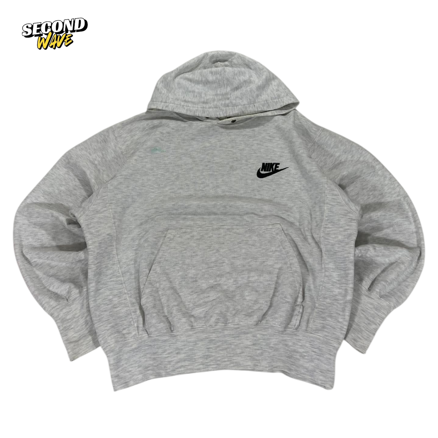 VINTAGE NIKE HOODIE WITH EMBROIDERED LOGO (M)