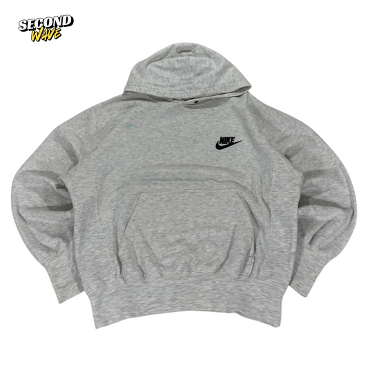 VINTAGE NIKE HOODIE WITH EMBROIDERED LOGO (M)
