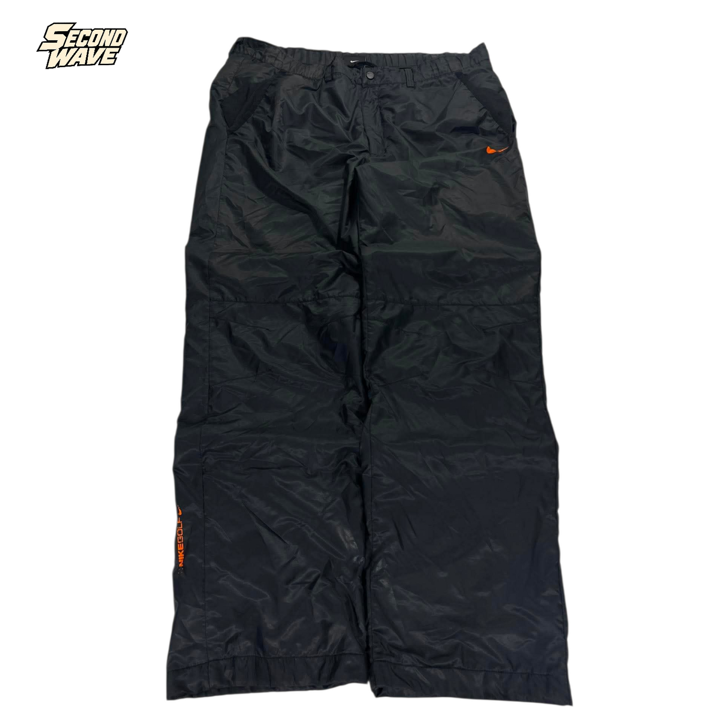 VINTAGE NIKE GOLF BLACK TRACK PANTS (XL) ²¹
