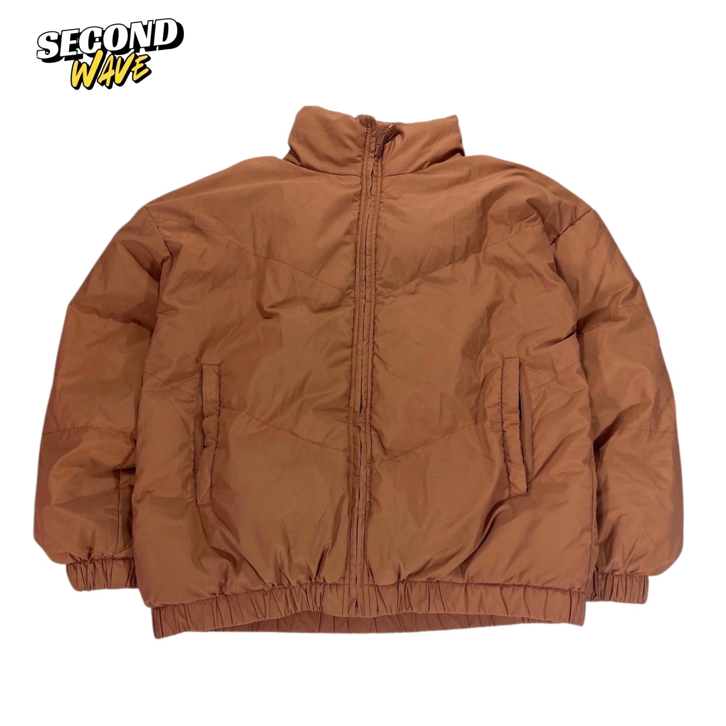 SEED HERITAGE BROWN PUFFER JACKET (UK10)
