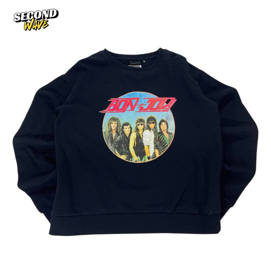 BON JOVI NAVY CREWNECK SWEATSHIRT (M)