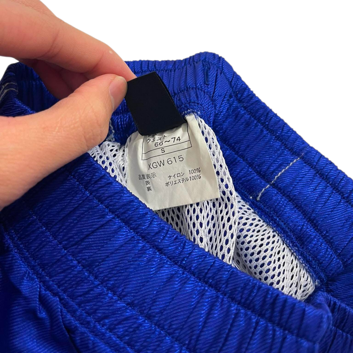 VINTAGE ASICS BLUE TRACK PANTS (S) ⁶