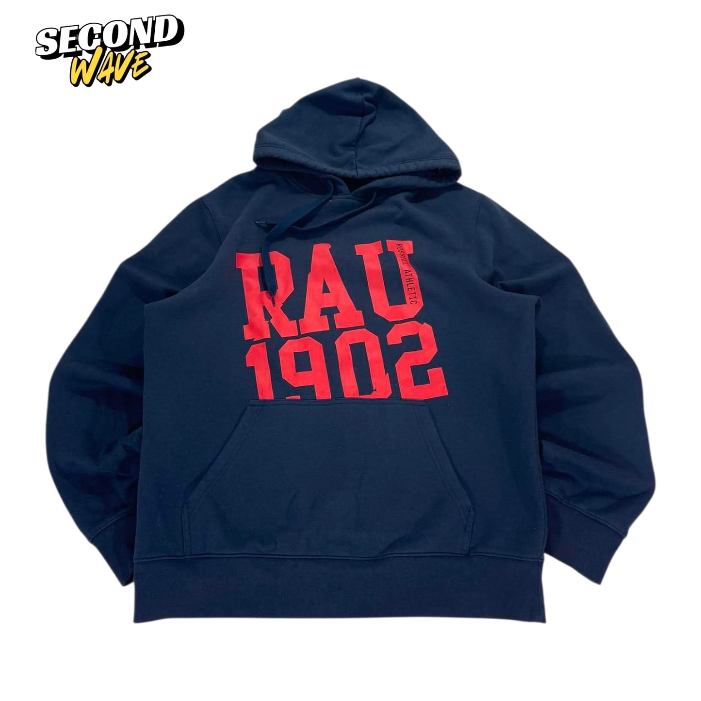RUSSELL ATHLETIC NAVY BLUE HOODIE (L)