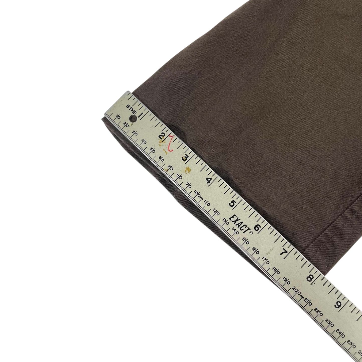 VINTAGE WIDE SAVANE BROWN CHINO PANTS (38)