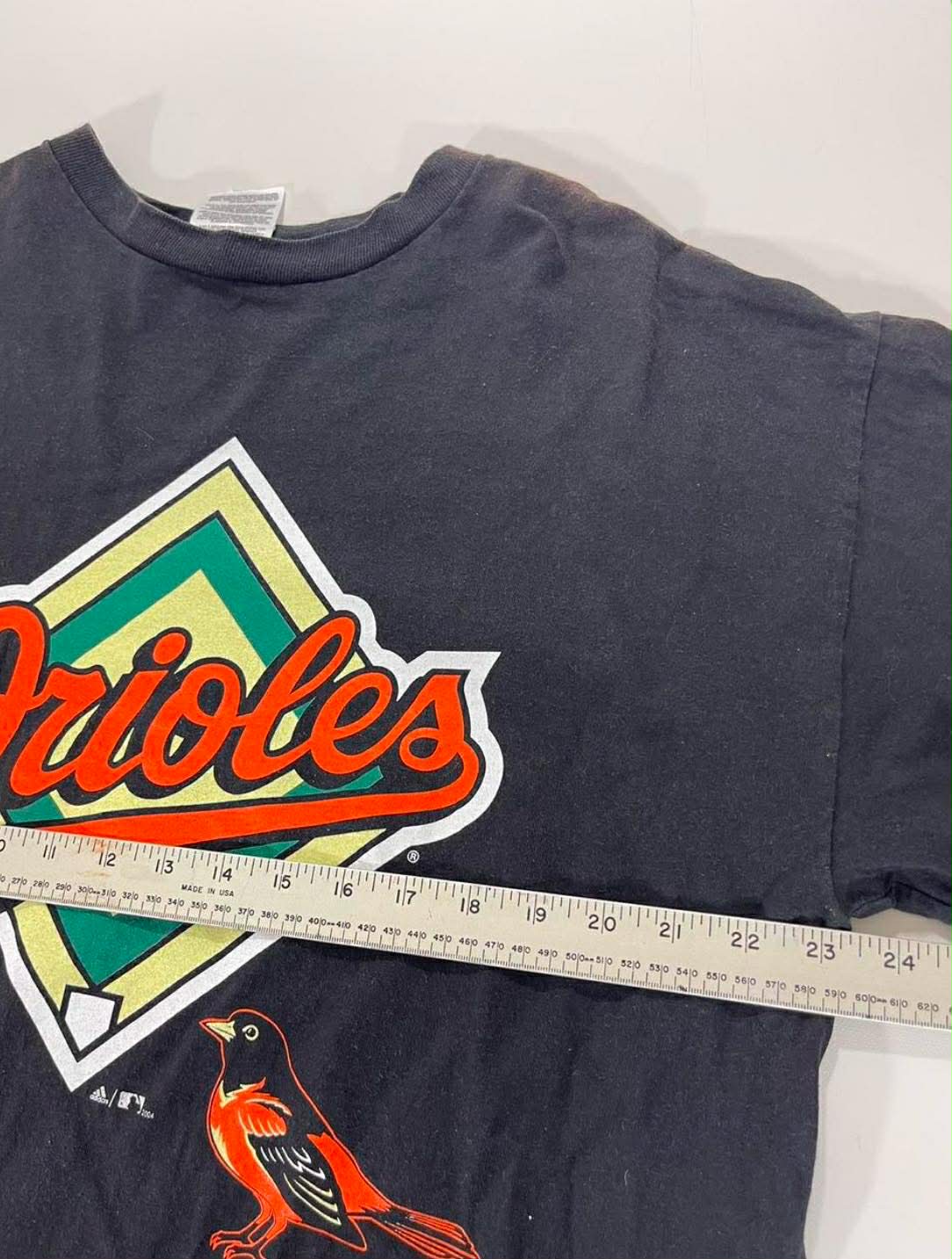 VINTAGE ADIDAS BLACK BALTIMORE ORIOLES T-SHIRT (L)