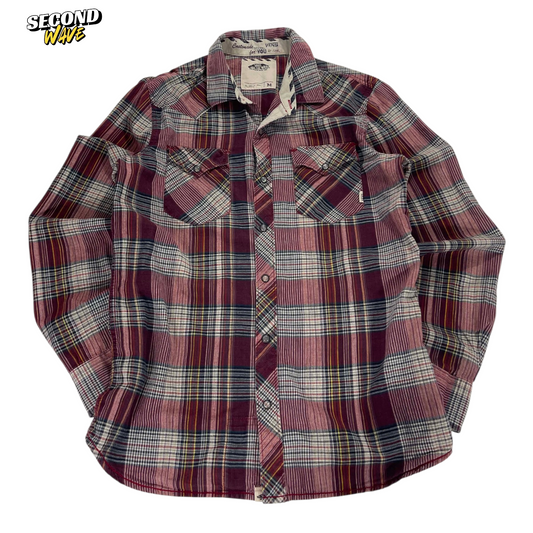 Y2K VANS PLAID FLANNEL (M)