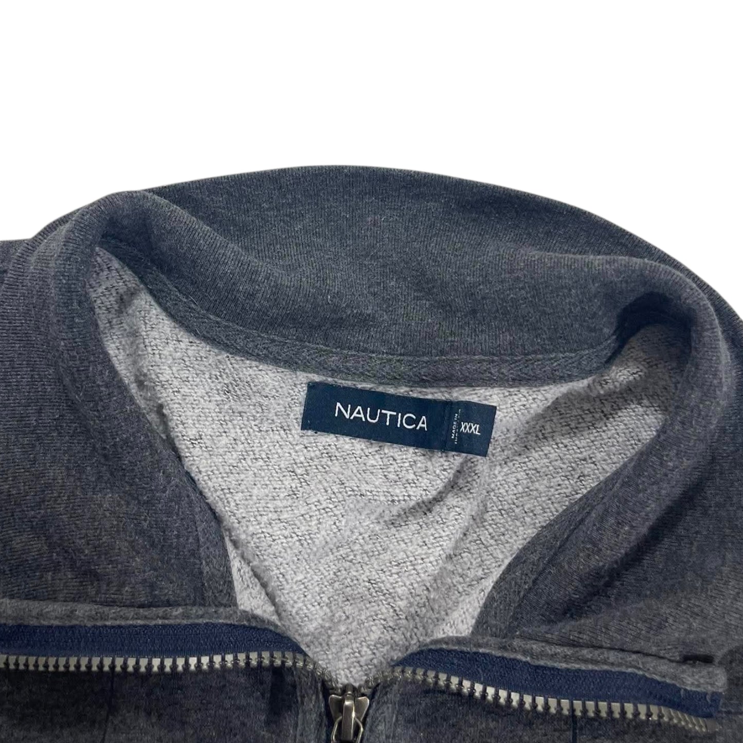 NAUTICA BLUE QUARTER ZIP SWEATSHIRT (XXL)