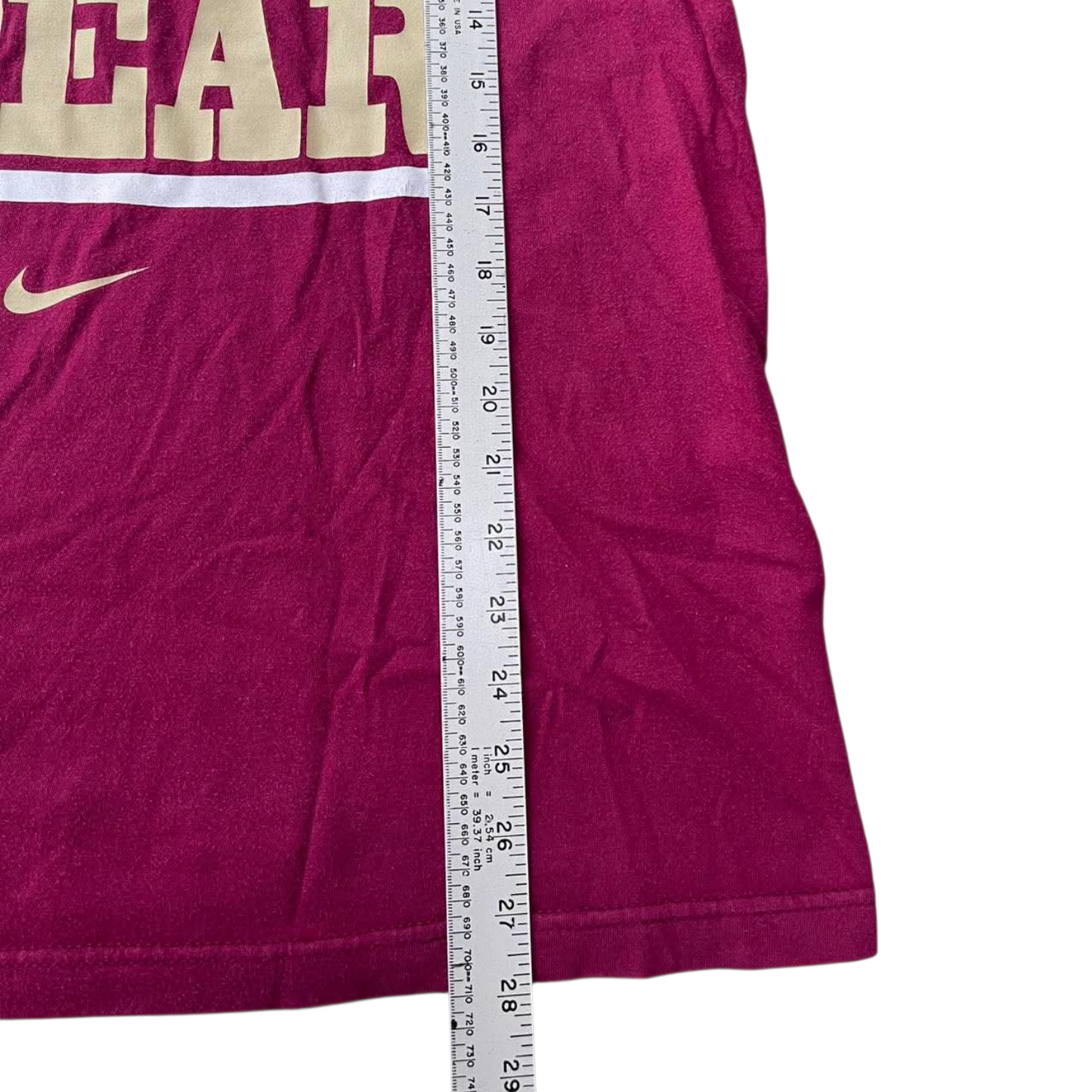 NIKE FLORIDA STATE UNIVERSITY BURGUNDY FEAR THE SPEART-SHIRT (M)