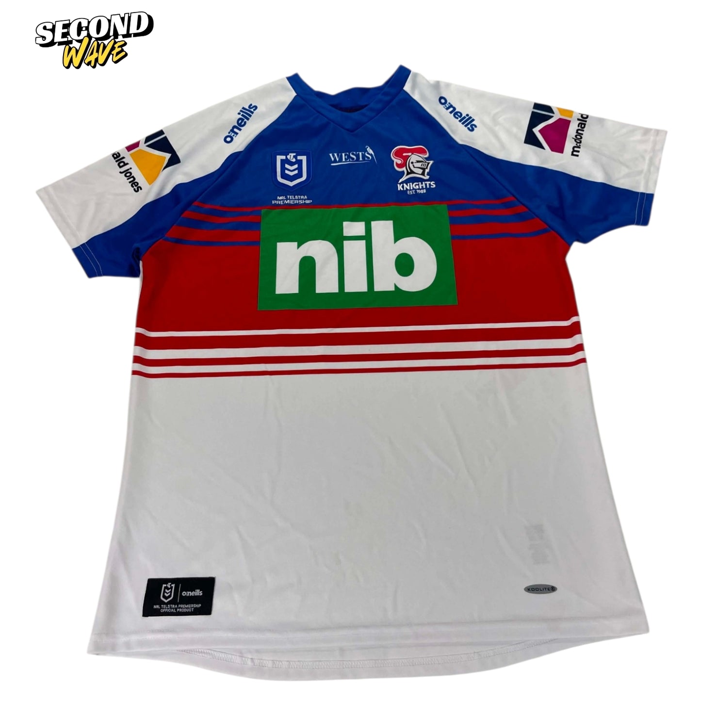 NRL NEWCASTLE KNIGHTS HOME JERSEY (L)