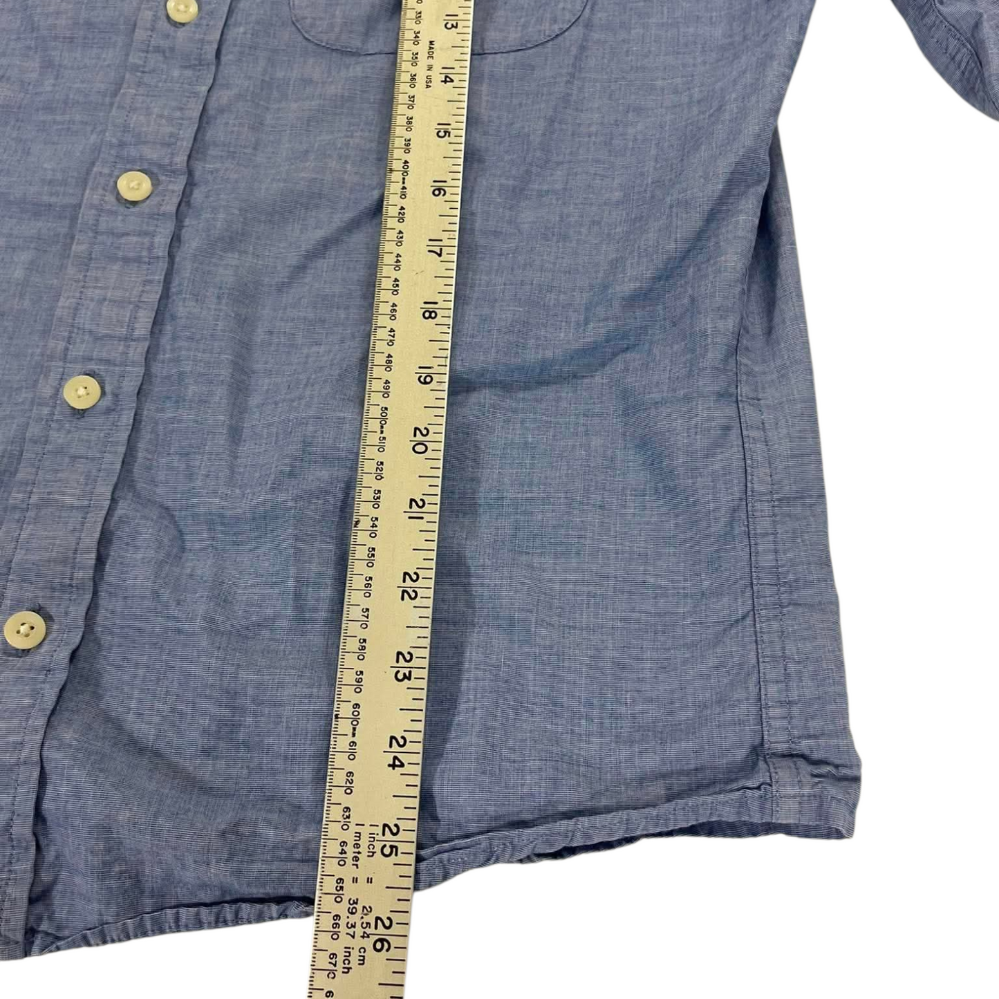 Y2K HOLLISTER CO. BLUE BUTTON UP (L)