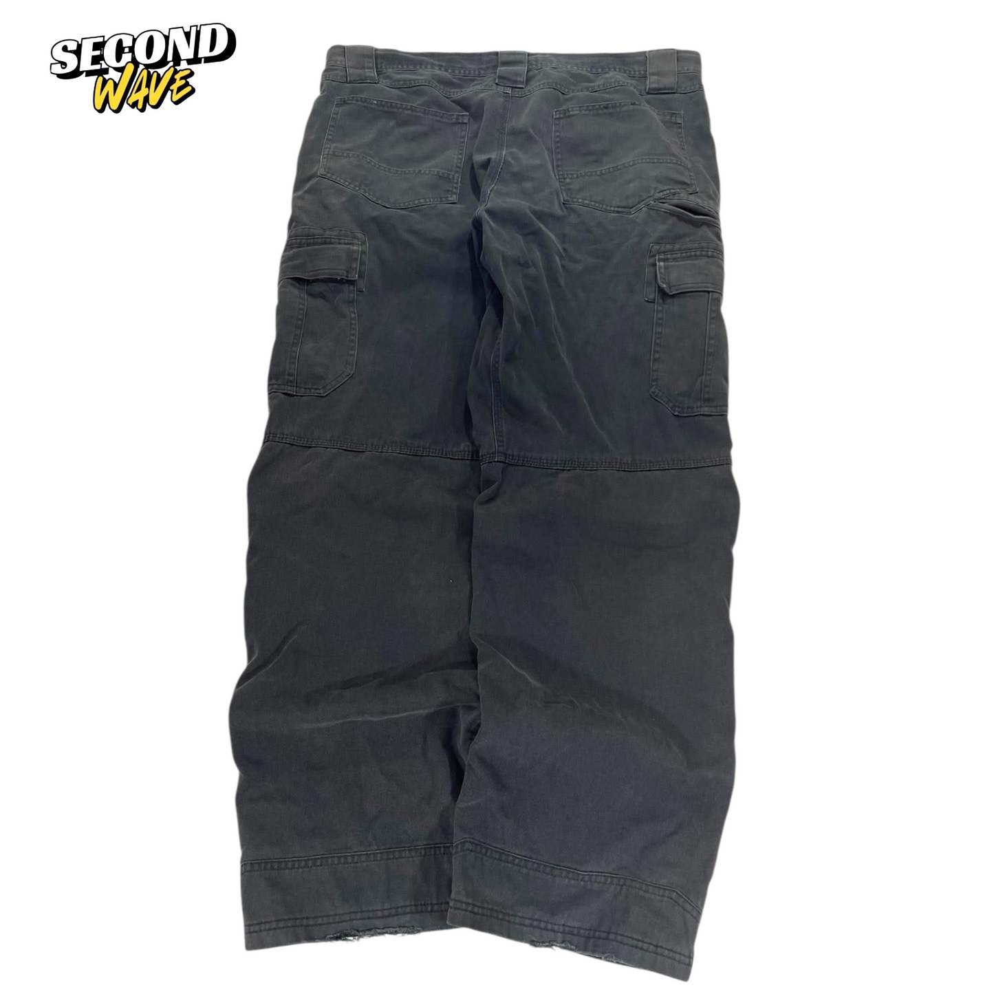 TRASHED SYZMIK WORKWEAR CARGO PANTS (34)