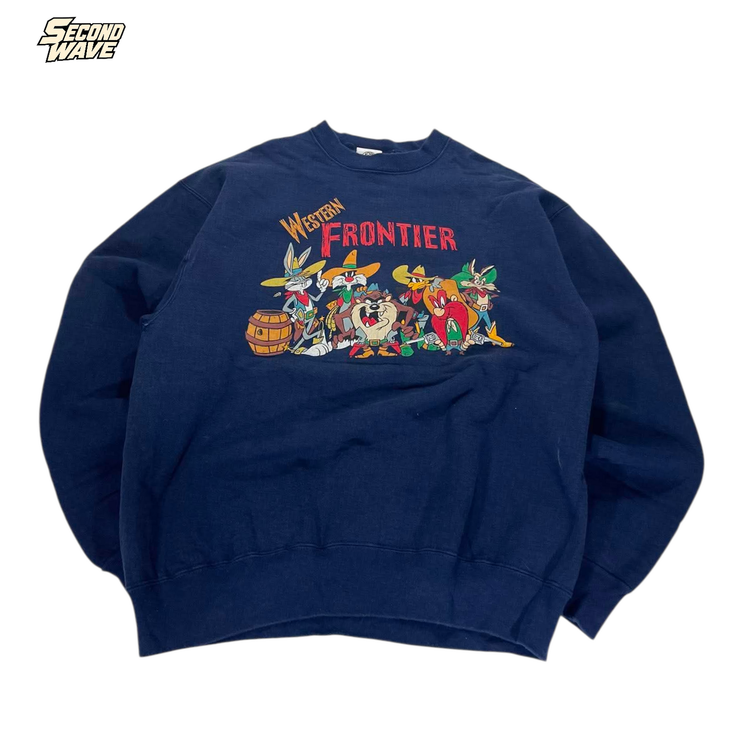 LOONEY TUNES WESTERN FRONTIER CREWNECK (L)