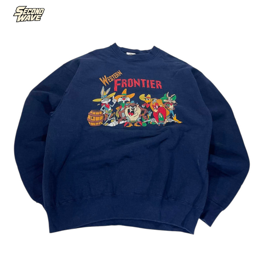 LOONEY TUNES WESTERN FRONTIER CREWNECK (L)