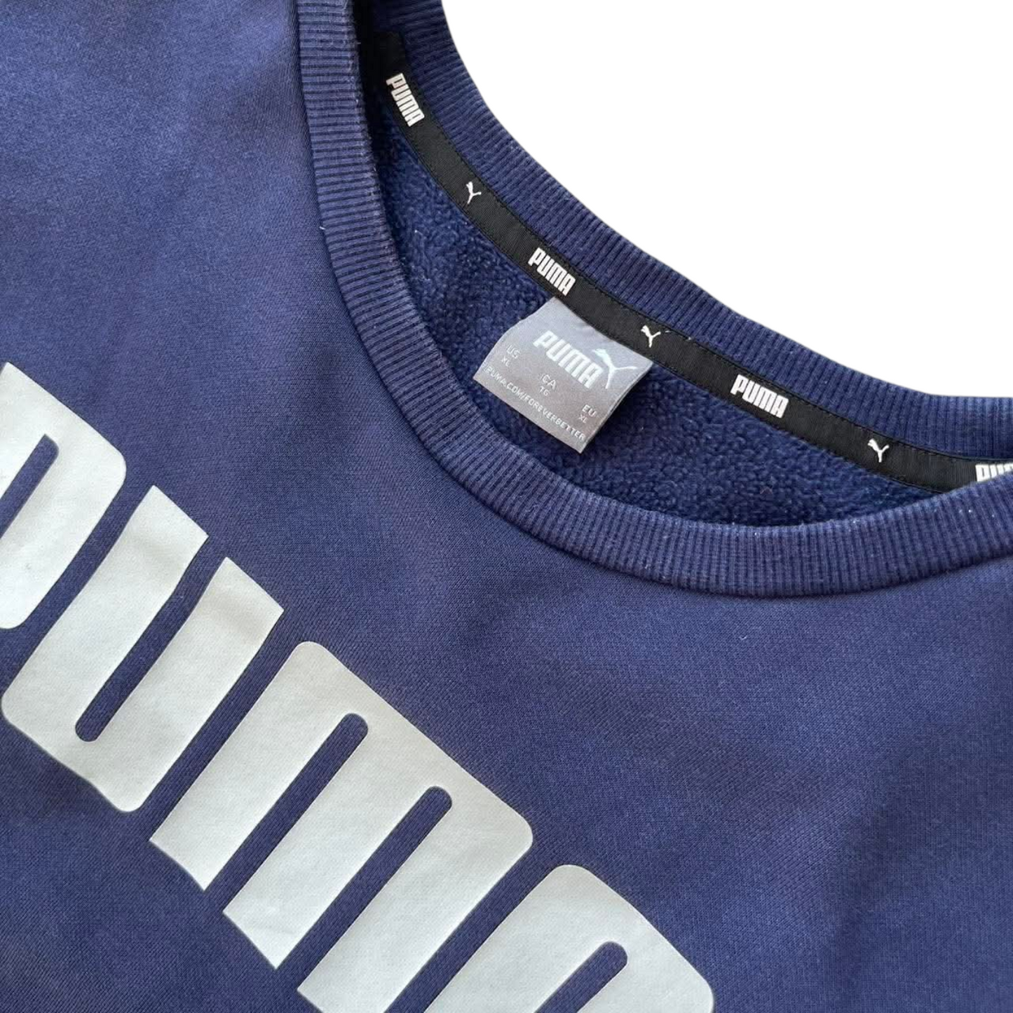 PUMA NAVY BLUE CREWNECK SWEATSHIRT (XL)