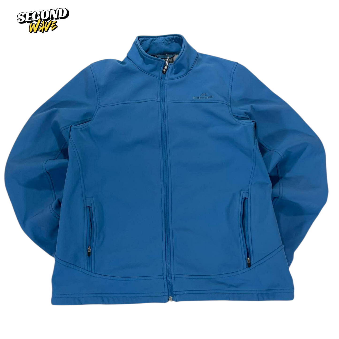 KATHMANDU BLUE SOFTSHELL JACKET (L)