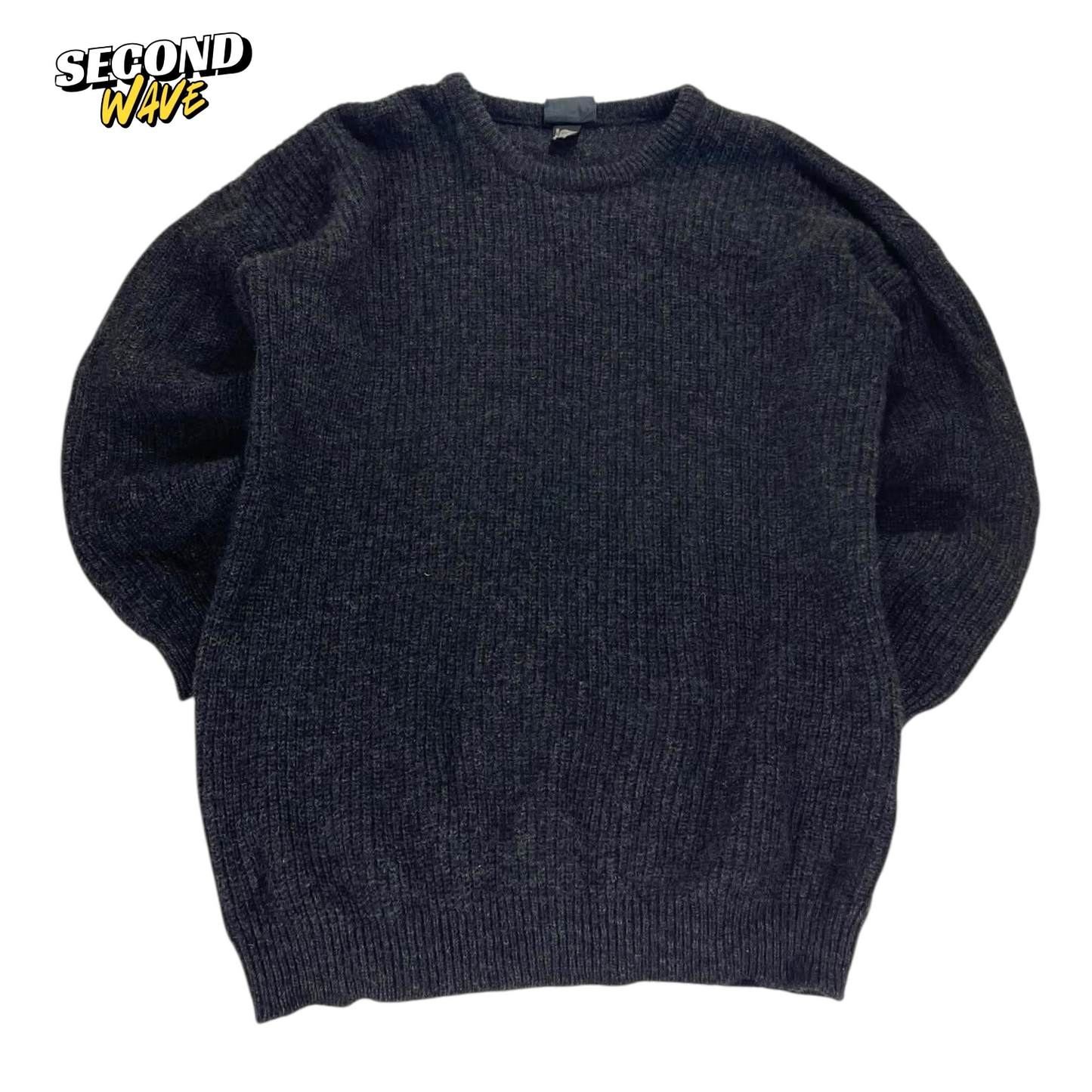 90S PURE NEW WOOL BLEND SWEATER (L)