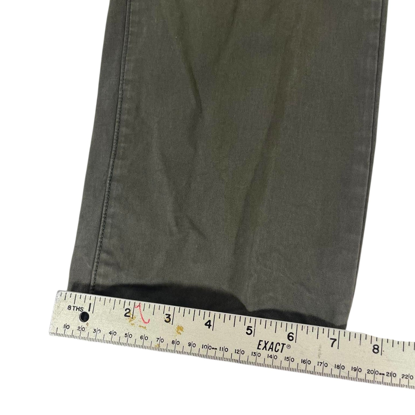 BARKERS OLIVE GREEN BAGGY CHINO PANTS (38)