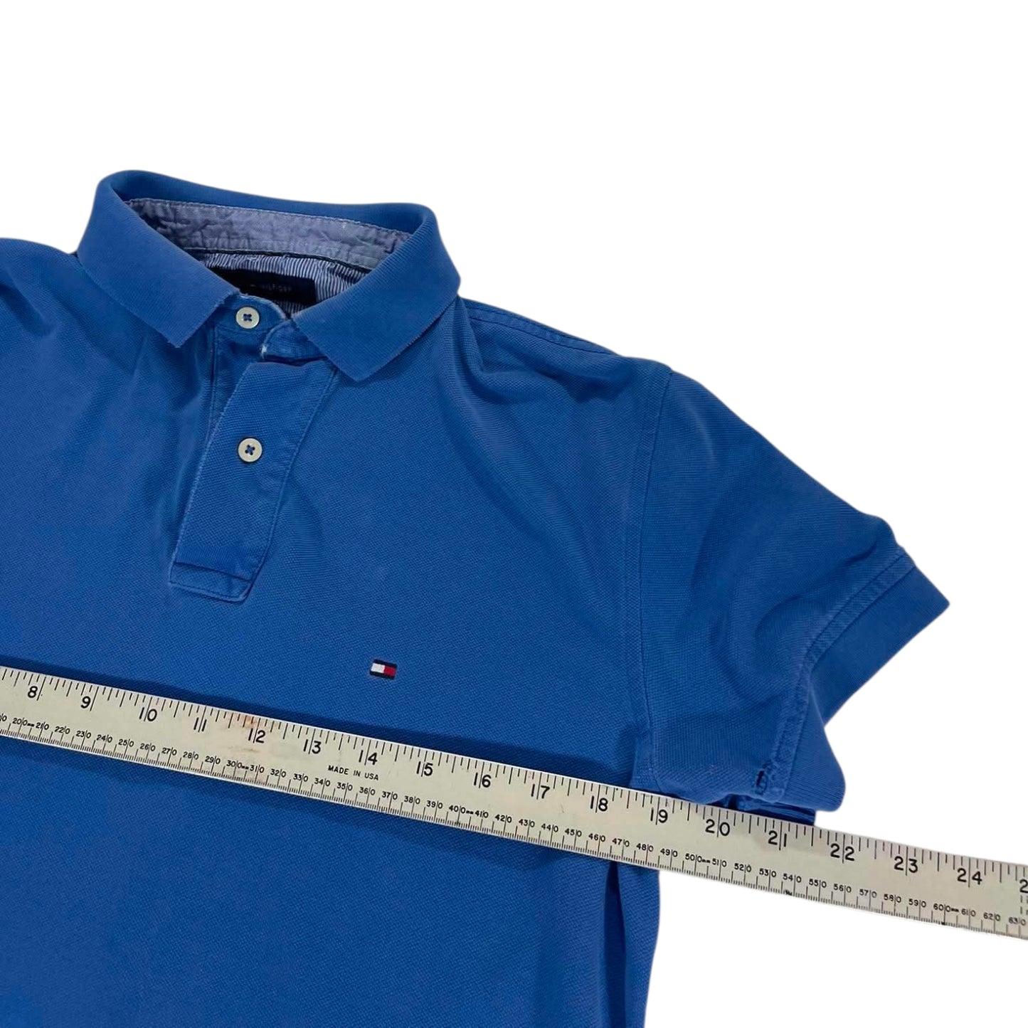 TOMMY HILFIGER BLUE POLO SHIRT (M)