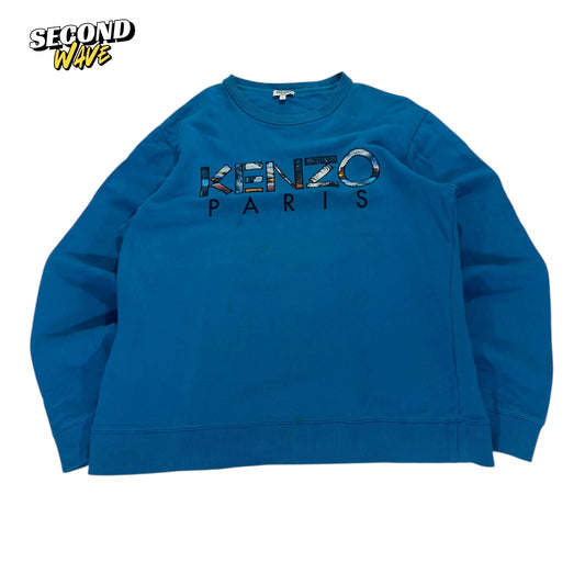 KENZO PARIS BLUE SWEATSHIRT (L)