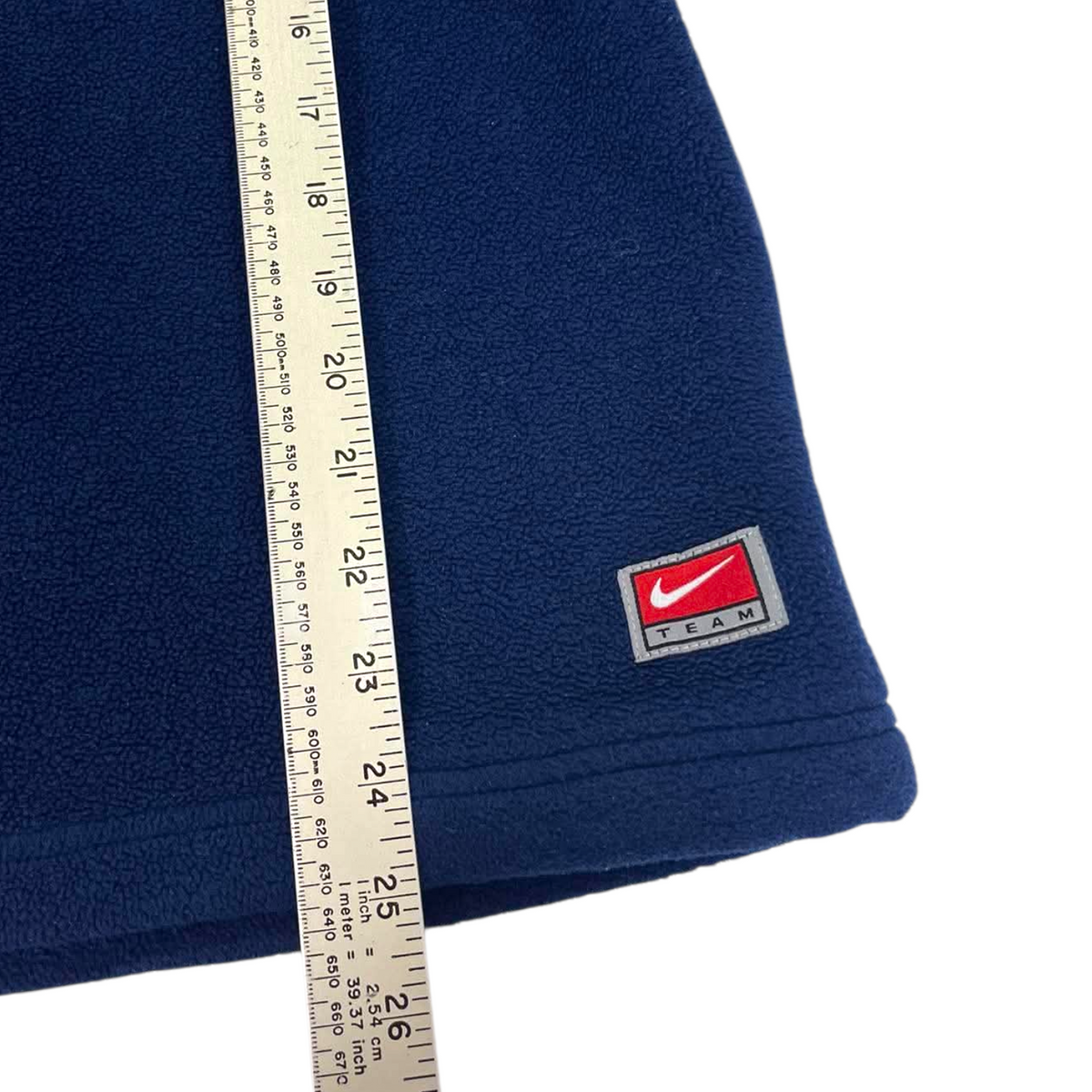 NIKE BRONCOS NAVY FLEECE QUARTER ZIP (L)