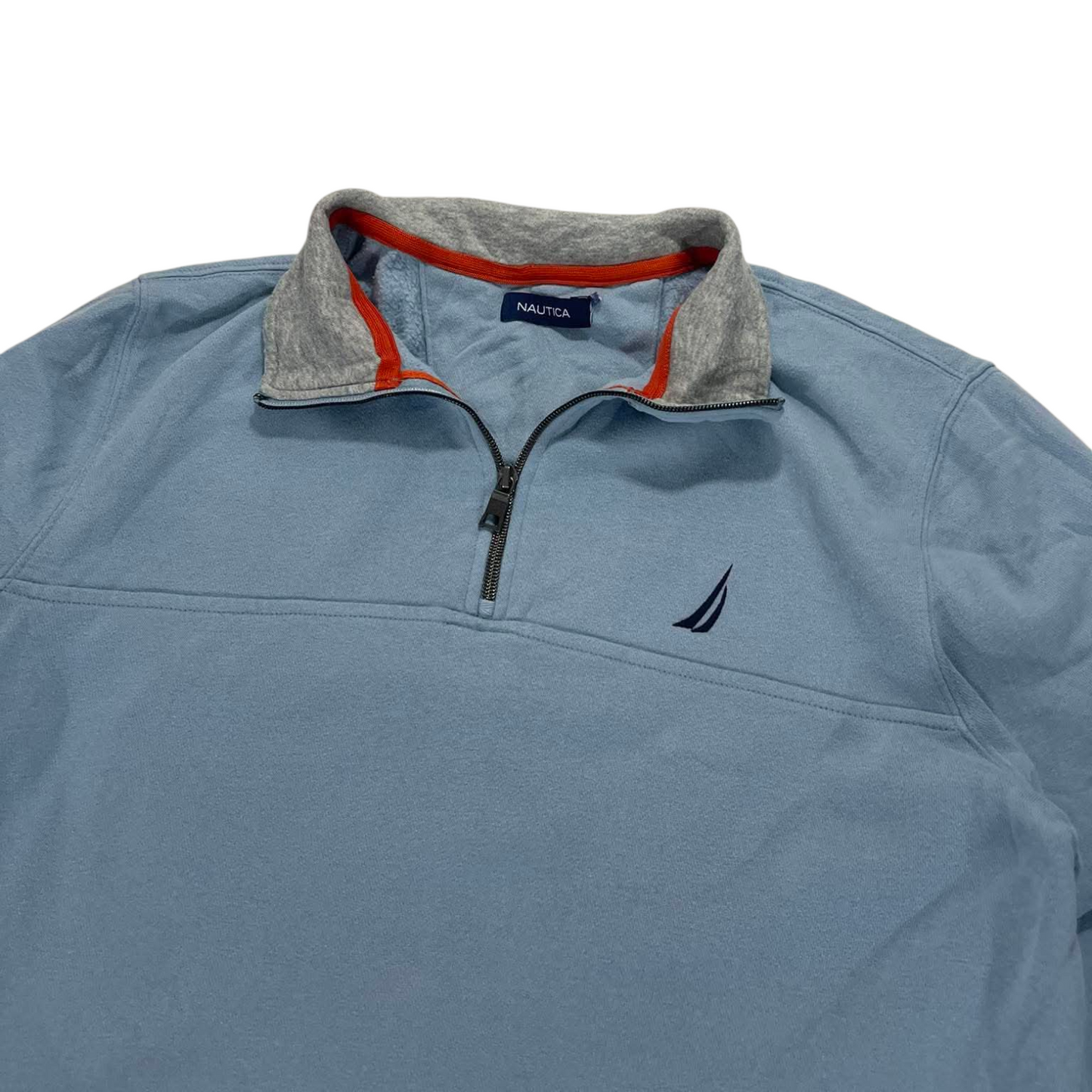NAUTICA BLUE QUARTER ZIP (M)
