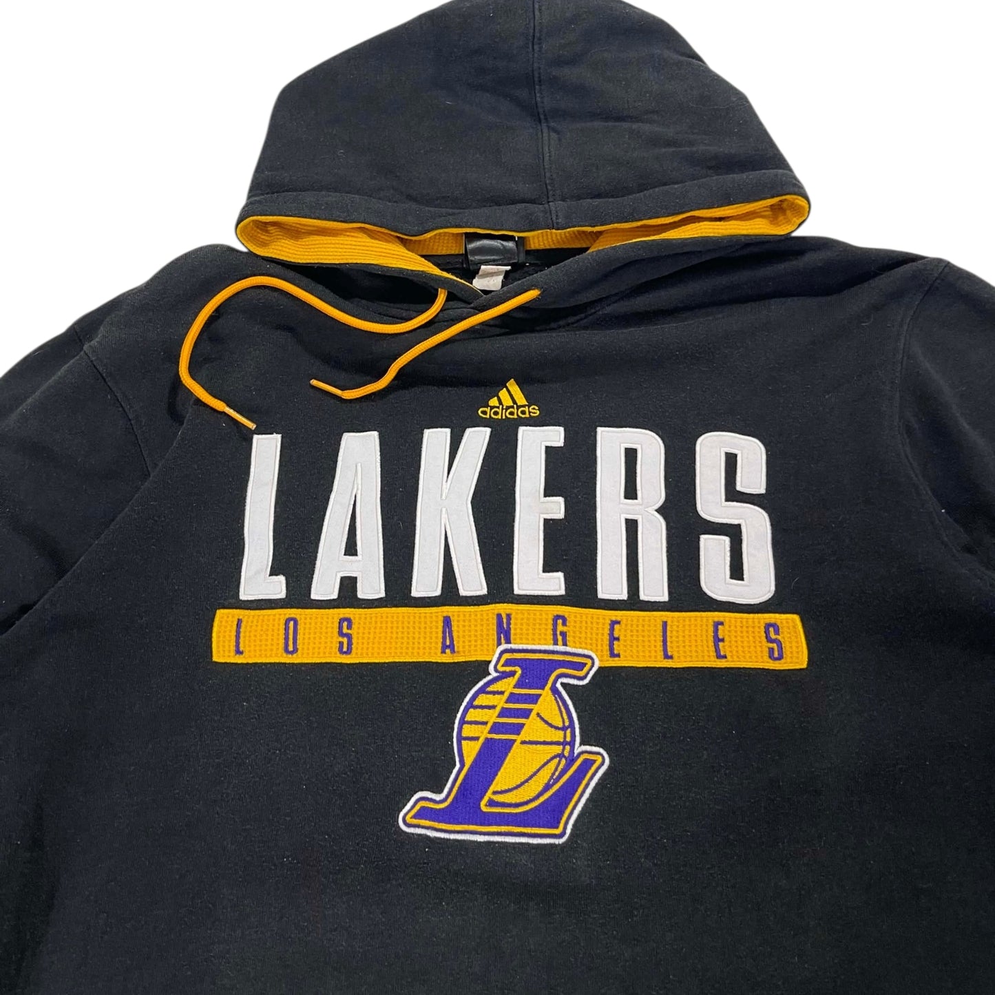 VINTAGE EMBROIDERED ADIDAS LOS ANGELES LAKERS HOODIE (L)