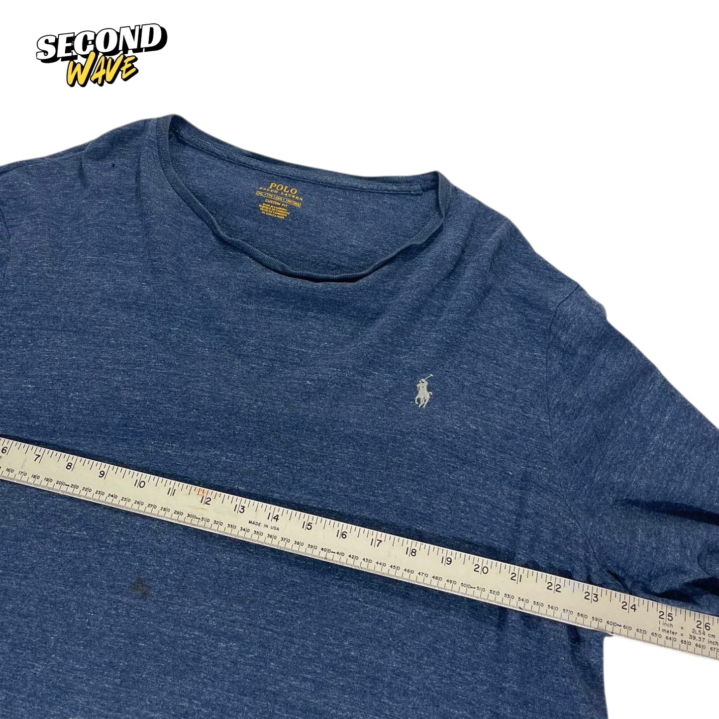 POLO RALPH LAUREN NAVY BLUE LONG SLEEVE (XXL)