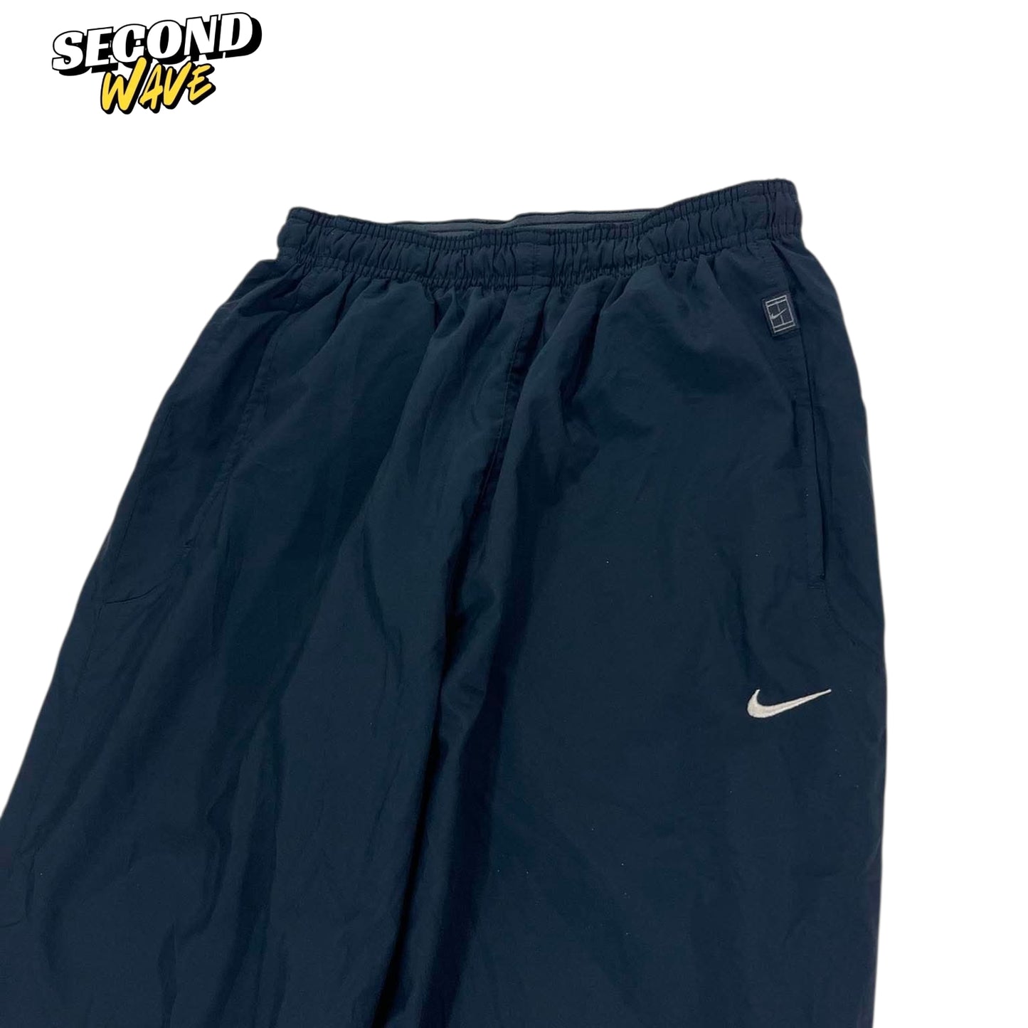 NIKE NAVY BLUE TRACK PANTS (M)