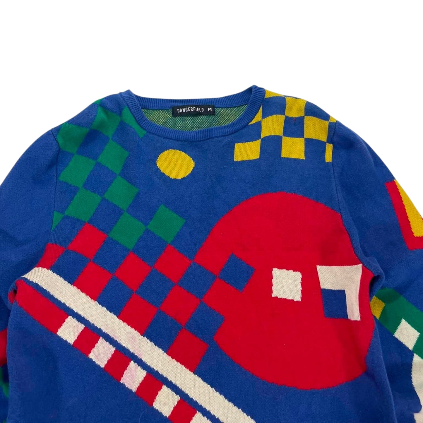 DANGERFIELD MULTICOLOURED KNITTED JUMPER (M)