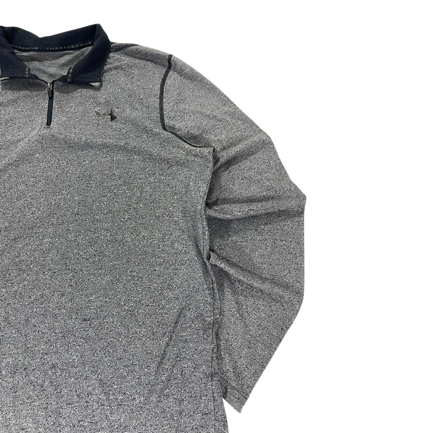 UNDER ARMOUR GREY QUARTER ZIP SWEATSHIRT (L)