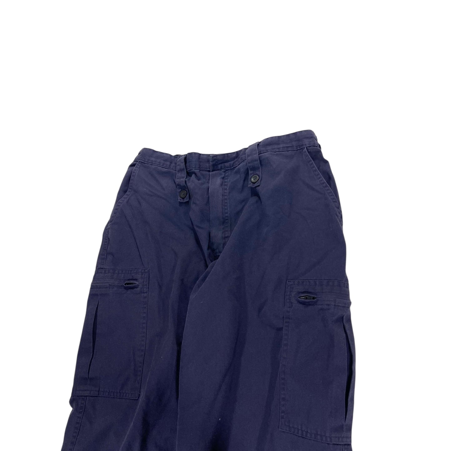 Y2K NAVY BLUE CARGO PANTS (32")