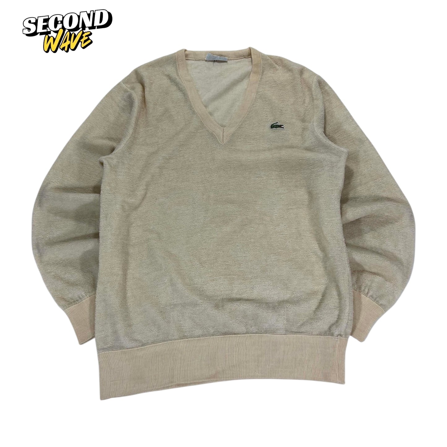 LACOSTE V NECK SWEATER (M)