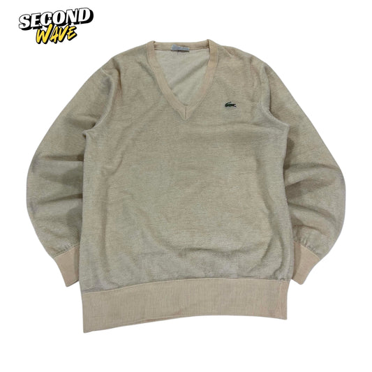 LACOSTE V NECK SWEATER (M)