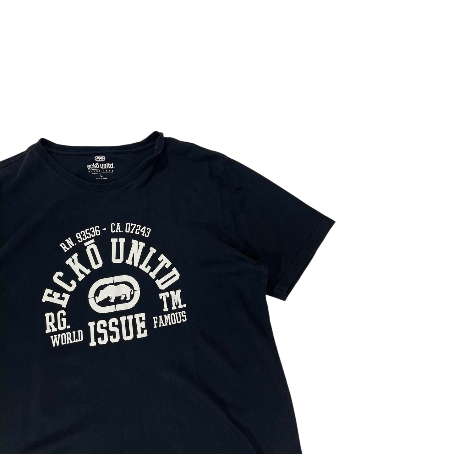 ECKO UNLTED. BLACK GRAPHIC TEE (L)