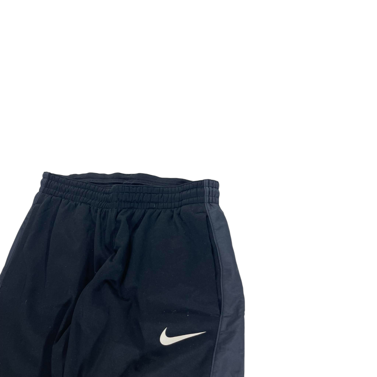 NIKE BLACK & GREY TRACK PANTS³ (BEST FIT S - M)