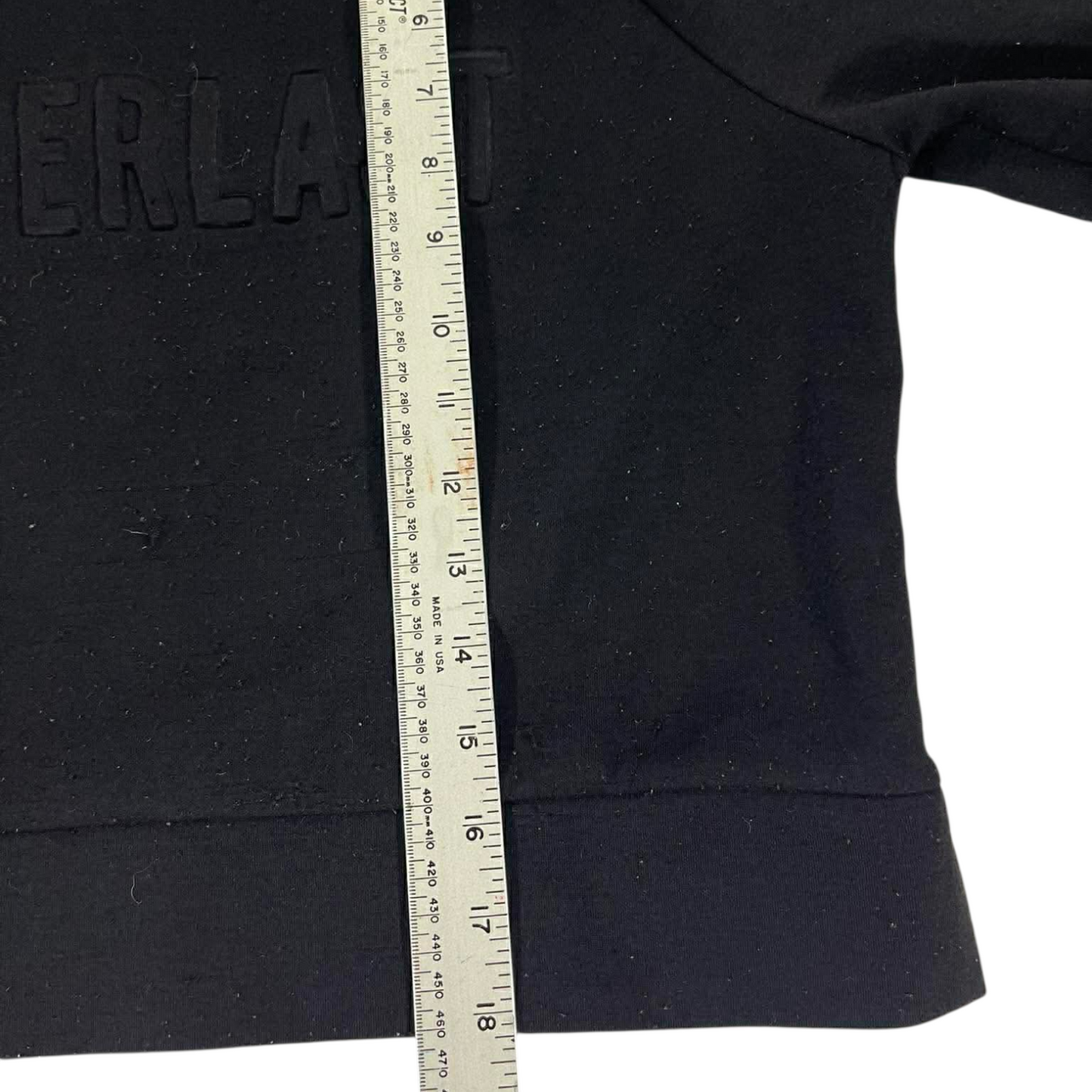 CROPPED STYLE EVERLAST BLACK SWEATER (10 W)