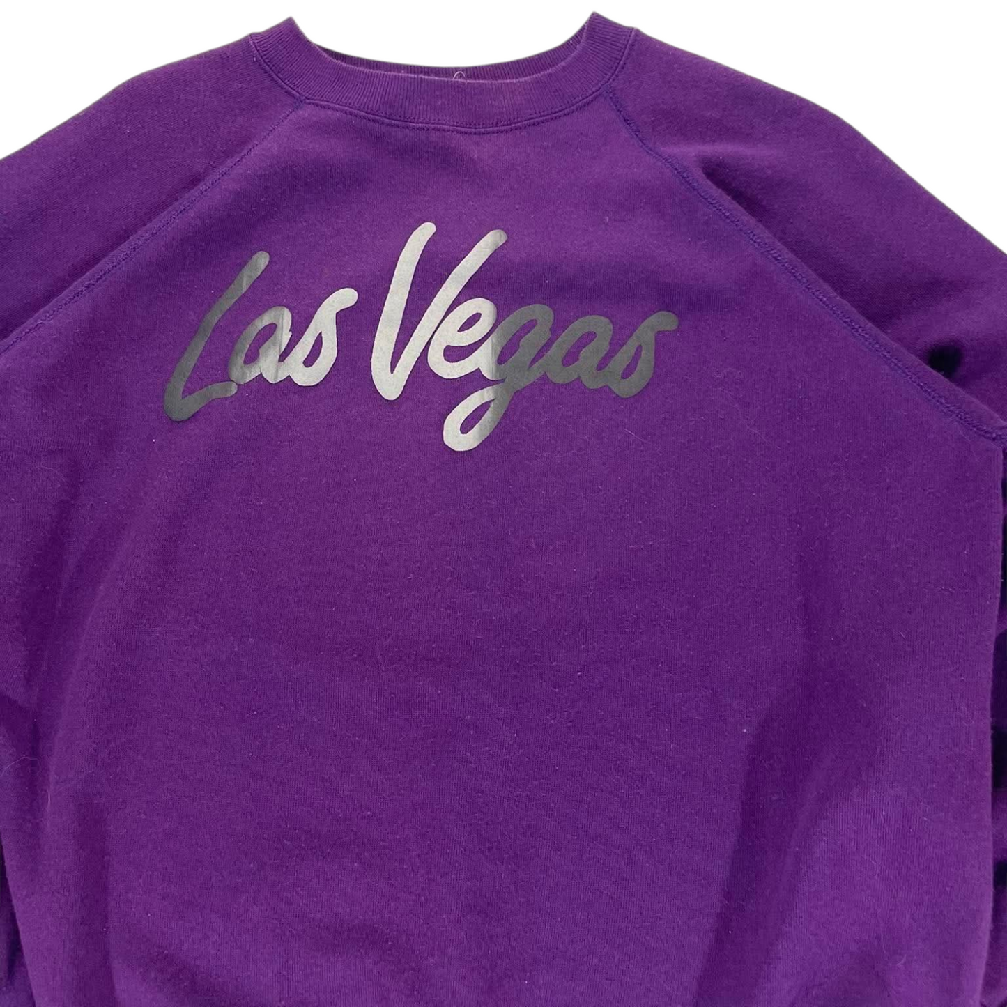 90S LAS VEGAS PURPLE CREWNECK SWEATSHIRT (L)