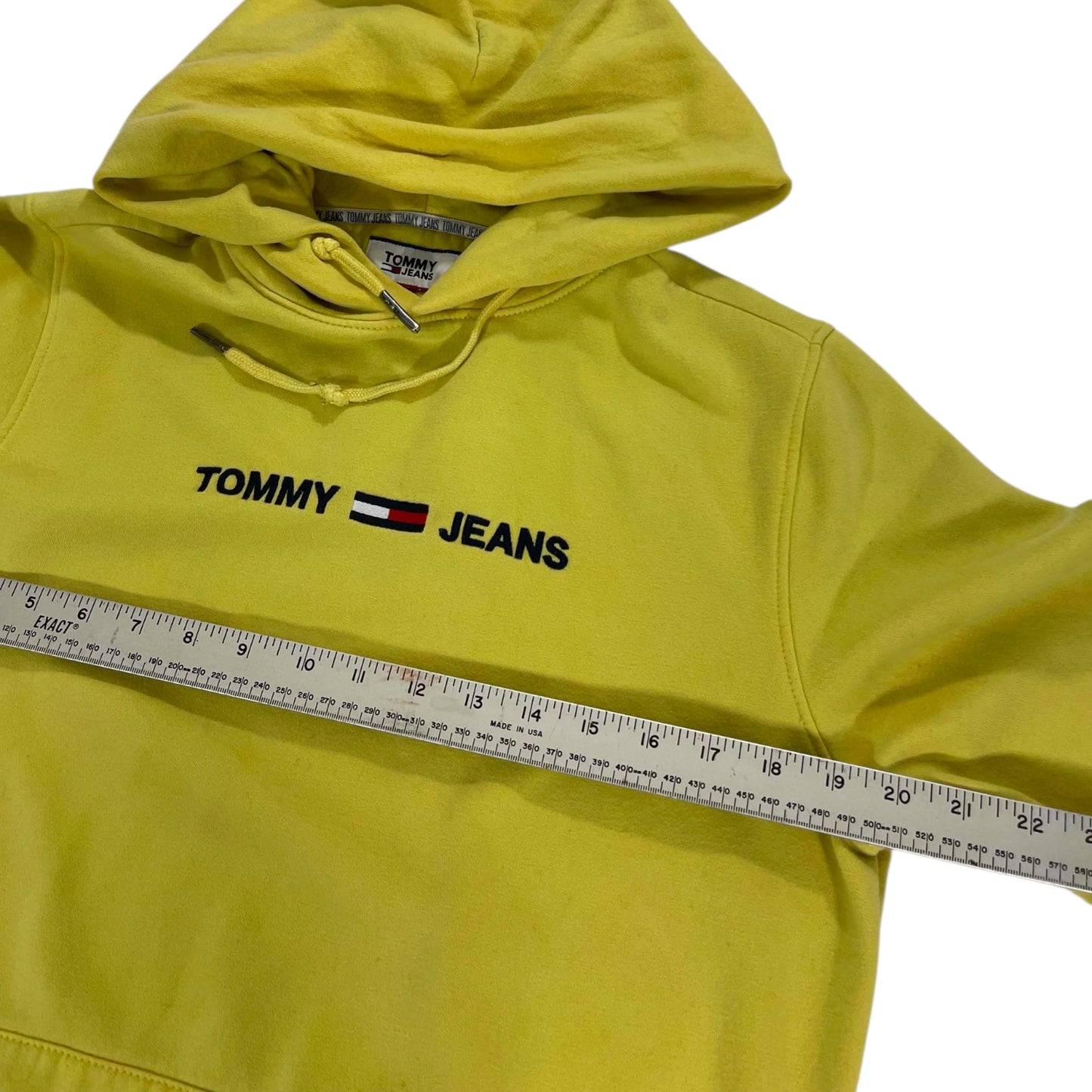 TOMMY HILFIGER YELLOW HOODIE (S)