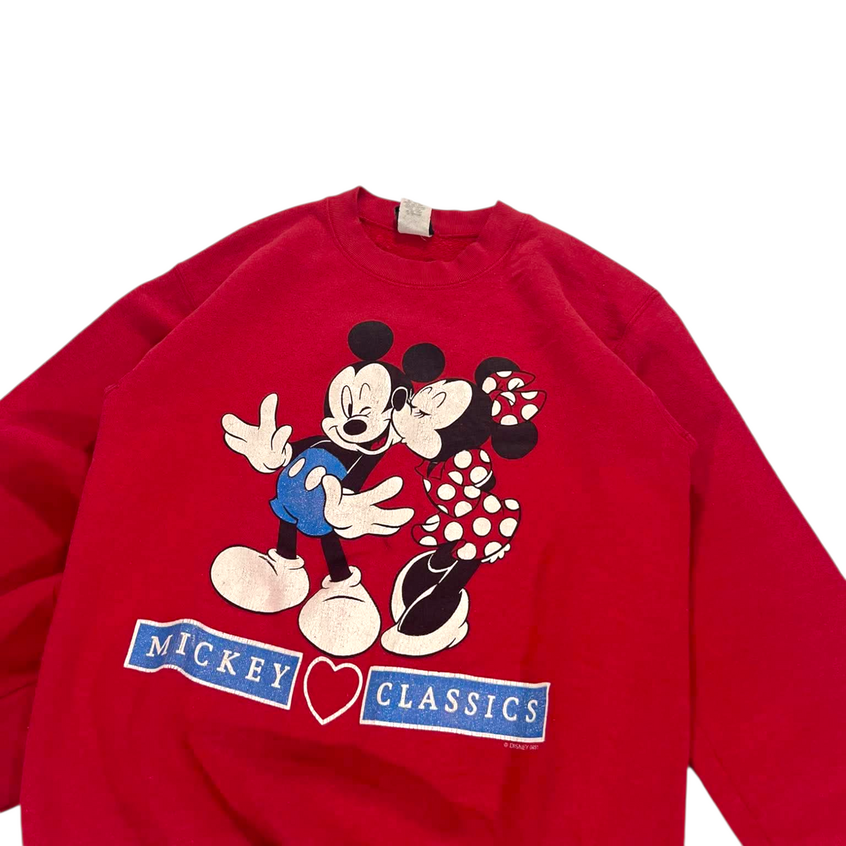 VINTAGE DISNEY MICKEY & MINNIE RED CREWNECK (S)